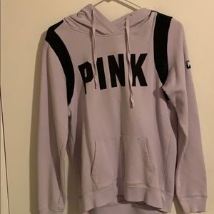 pink hoodie